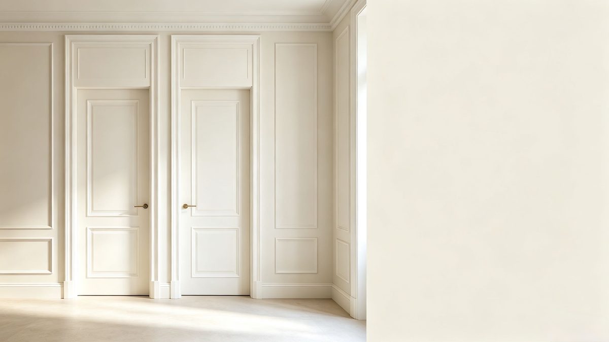 Residential fit-out — paint-finished interior door